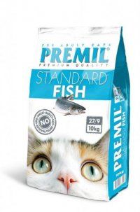Корм Premil для кошек любого возраста с рыбой, Standard Fish premium, 10 кг