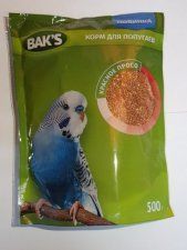 Корм BAK'S для попугаев, красное просо, 500 г