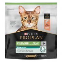 Корм Purina Pro Plan, для стерилизованных кошек, со вкусом лосося, Renal Plus, 400г