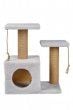 Домик-когтеточка Kogti для кошек многоуровневый, светло-серый, Грибок, 51х33х32 см