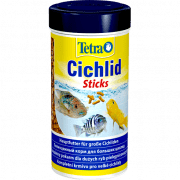 Корм Tetra Cichlid Sticks для всех видов цихлид и других крупных декоративных рыб, 20 г