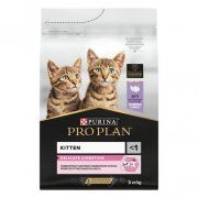 Корм Purina Pro Plan для котят с чувствительным пищеварением или с особым предпочтением в еде с индейкой, 3 кг
