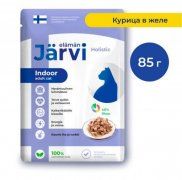 Пауч Jarvi для домашних кошек, кусочки в желе с курицей, 85 г