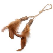 Игрушка Ловец снов для кошек из мататаби, NATURAL, 140/240мм