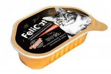 Корм консервированный FeliCat для кошек, Говядина, 95 г
