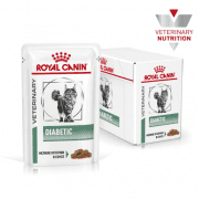 Пауч Royal Canin для кошек при диабете, кусочки в соусе, Diabetic Feline 85 г, 12 шт