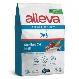 Корм Alleva, для кастрированных и стерилизованных кошек, с рыбой, Equilibrium, 1,5 кг
