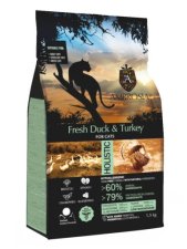 Корм AMBROSIA GRAIN FREE для стерилизованных кошек, свежие утка и индейка, 1,5 кг