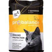 Кусочки в соусе ProBalance Immuno Protection для взрослых кошек, c кроликом, 85 г