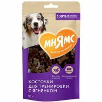 Лакомство Мнямс косточки для собак тренировочные с ягненком, 90 г