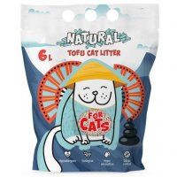 Наполнитель FOR CATS Tofu комкующийся, без запаха, 2,5 кг (6 л)