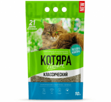 Наполнитель для кошачьего туалета Котяра, комкующийся, классический, 10 л, 4,2 кг