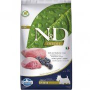 Корм Farmina, для взрослых собак мелких пород, ягнёнок с черникой, N&D Adult Mini, 7 кг