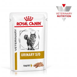 Паштет Royal Canin диета для кошек при мочекаменной болезни, URINARY S/O, 85 г