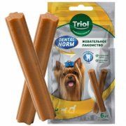 Лакомство Triol палочки жевательные для собак мелких пород, DENTAL NORM, 90 г