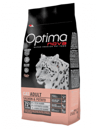 Корм OptimaNova Cat Adult Grain Free Salmon&Potato для взрослых кошек, 400 г