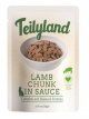 Пауч Teilyland Pettric для кошек кусочки с ягненком в соусе, 85 г