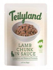 Пауч Teilyland Pettric для кошек кусочки с ягненком в соусе, 85 г