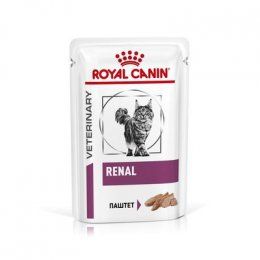 Royal Canin Renal Cat паштет диета для кошек с хронической болезнью почек, 85 г