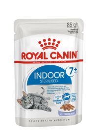 Пауч Royal Canin для домашних стерилизованных кошек 7+, кусочки в желе, INDOOR STERILISED +7 in JELLY, 85 г