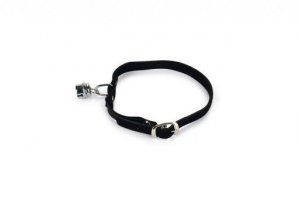 Замшевый ошейник Beeztees IPTS для кота, черный