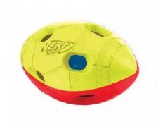 Игрушка NERF для собак, Мяч гандбольный двухцветный светящийся, 13 см