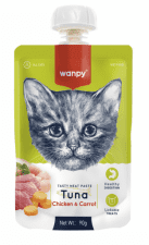 Лакомство Wanpy Cat для кошек Мясное пюре из тунца 90 г