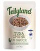 Пауч Teilyland Pettric для кошек кусочки с тунцом в соусе, 85 г