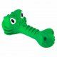 Игрушка крокодил с пищалкой для собак, с ароматом курицы, зеленый, 18 см