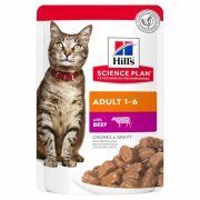 Пауч Hill's для взрослых кошек со вкусом говядины, 85 г