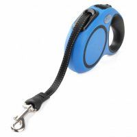 Поводок-рулетка Triol Urban M для собак, лента, синий, до 25 кг, 5 м