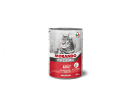Morando Professional консервированный корм для кошек кусочки говядина, 405 г