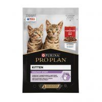 Пауч Purina Pro Plan для котят, с говядиной, HEALTHY START, 85 г