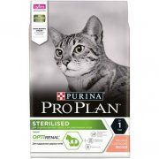 Корм Purina Pro Plan OptiRenal для взрослых кошек после стерилизации/кастрации с высоким содержанием лосося, 3 кг