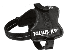 Шлейка тренировочная "TRIXIE" Julius-K9 для щенков, Mini-Mini/S, 40-53 см, черная