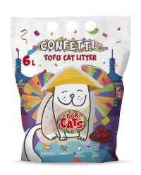 Наполнитель FOR CATS Tofu комкующийся, c ароматом малины, 2,5 кг (6 л)