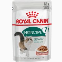 Пауч Royal Canin для кошек 7+, кусочки в соусе, NSTINCTIVE +7 in GRAVY, 85г