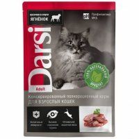 Пауч Darsi, для взрослых кошек, ягненок, 85 г