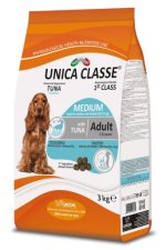 Корм Unica Classe Adult Medium для взрослых собак средних пород с чувствительной кожей, тунец, 3 кг