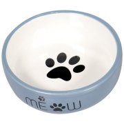 Миска Mr.Kranch MEOW керамическая для кошек, синяя, 380 мл