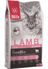 Корм BLITZ ADULT CATS LAMB для кошек, 400 г