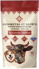 Лакомство ВАРЯГ Селезенка говяжья для собак, 100 г