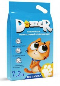 Наполнитель DOYZER, силикагелевый впитывающий, без запаха, 3 кг (7,2 л)