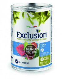 Консерва EXCLUSION для собак всех пород с тунцом, Monoprotein, 400 г