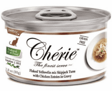Консервы Pettric для взрослых кошек всех пород, тунец с курицей, Cherie, 80 г