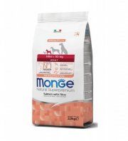 Корм Monge для взрослых собак мелких пород, из лосося с рисом, Speciality Line Monoprotein Mini, 2,5 кг