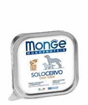 Паштет Monge Dog Monoprotein для собак из оленины, ламистер, 150 г