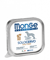 Паштет Monge Dog Monoprotein для собак из оленины, ламистер, 150 г