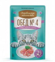 Пауч Деревенские лакомства для кошек, тунец с крабом сурими, 50 г