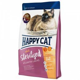 Корм Happy Cat Sterilised Atlantik-Lachs для взрослых кошек после стерилизации/кастрации, с атлантическим лососем, 4 кг
